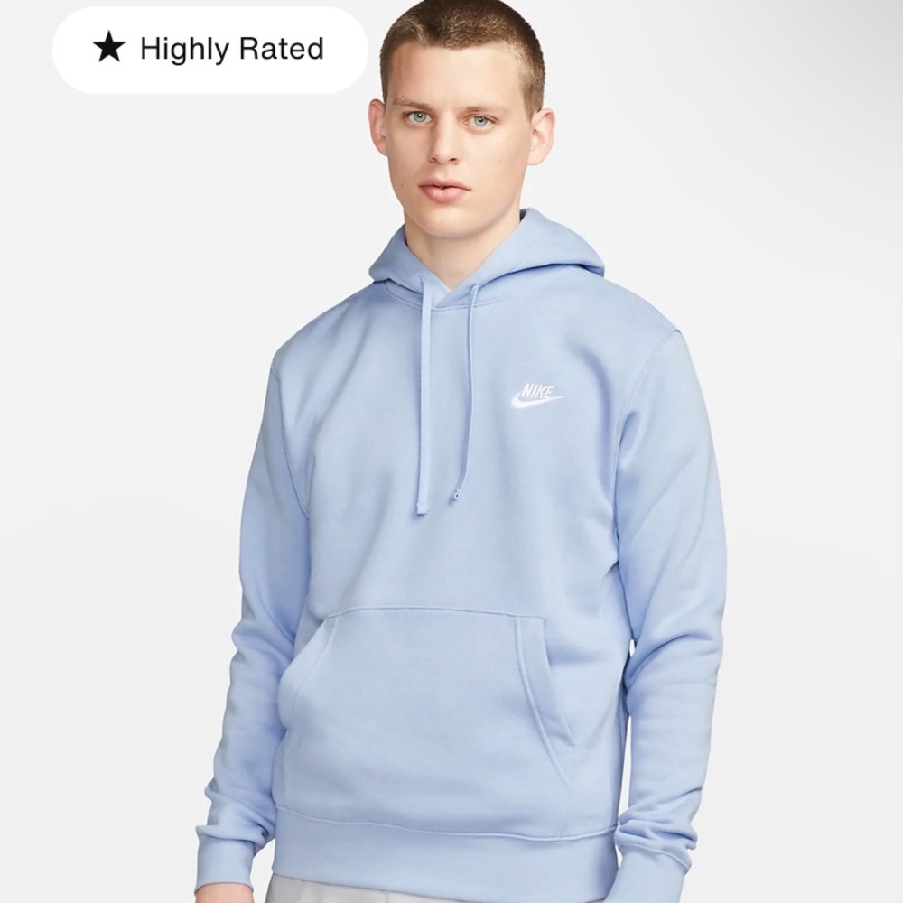 SOLD Nike light blue hoodie (S)